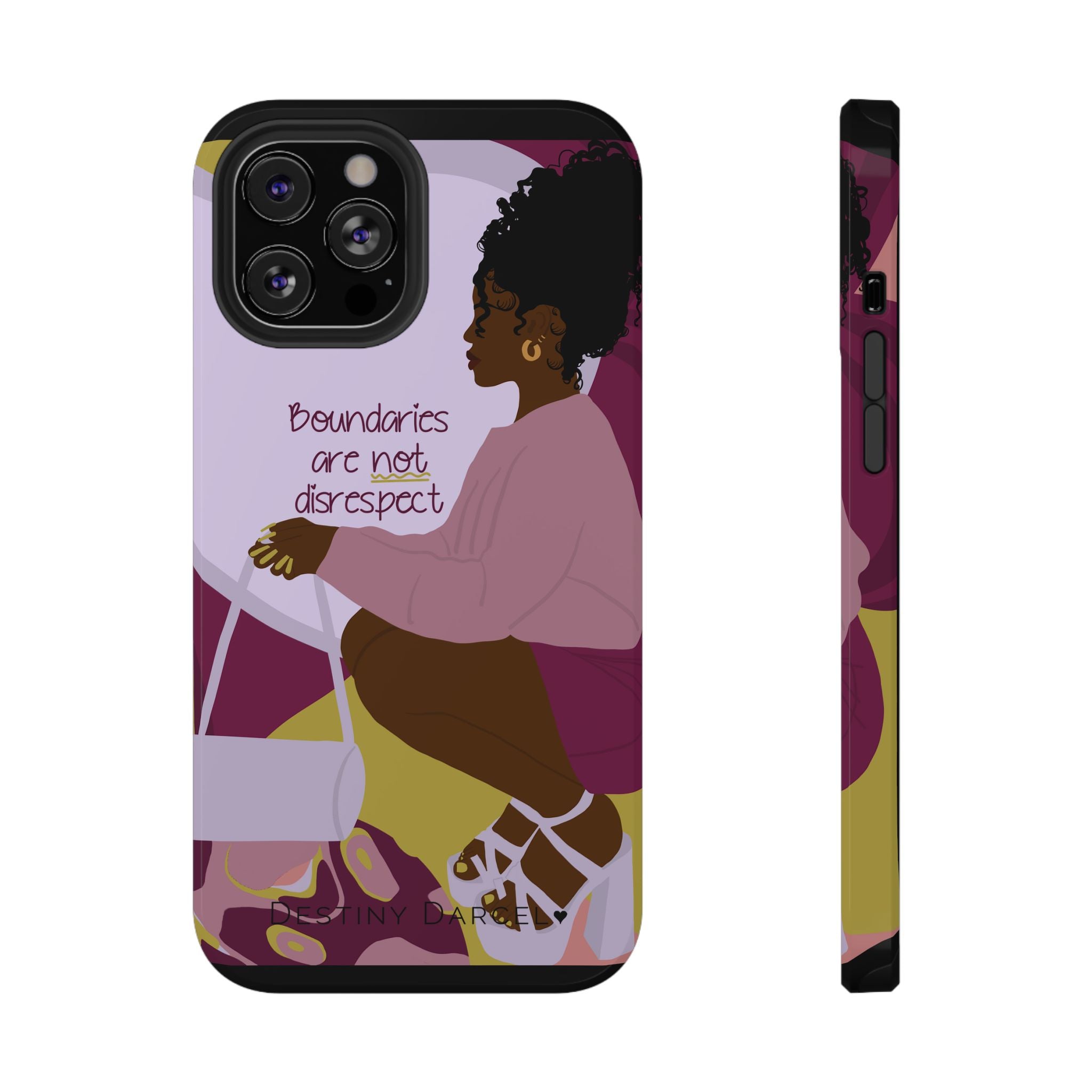 Boundaries are not disrespect Phone Case