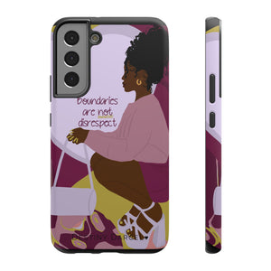 Boundaries are not disrespect Phone Case