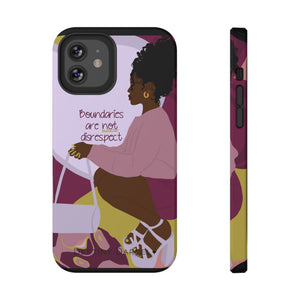 Boundaries are not disrespect Phone Case