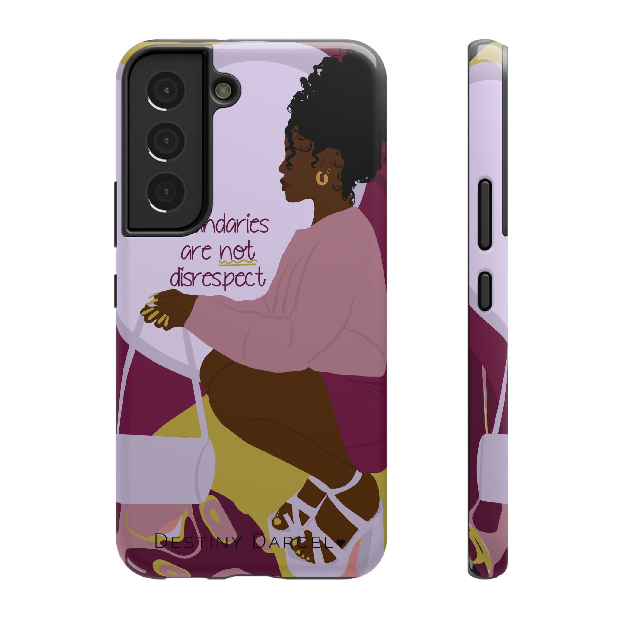 Boundaries are not disrespect Phone Case