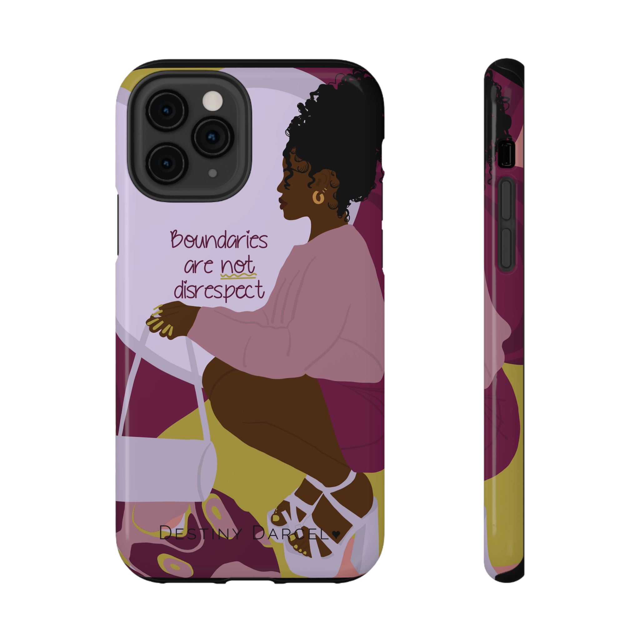 Boundaries are not disrespect Phone Case