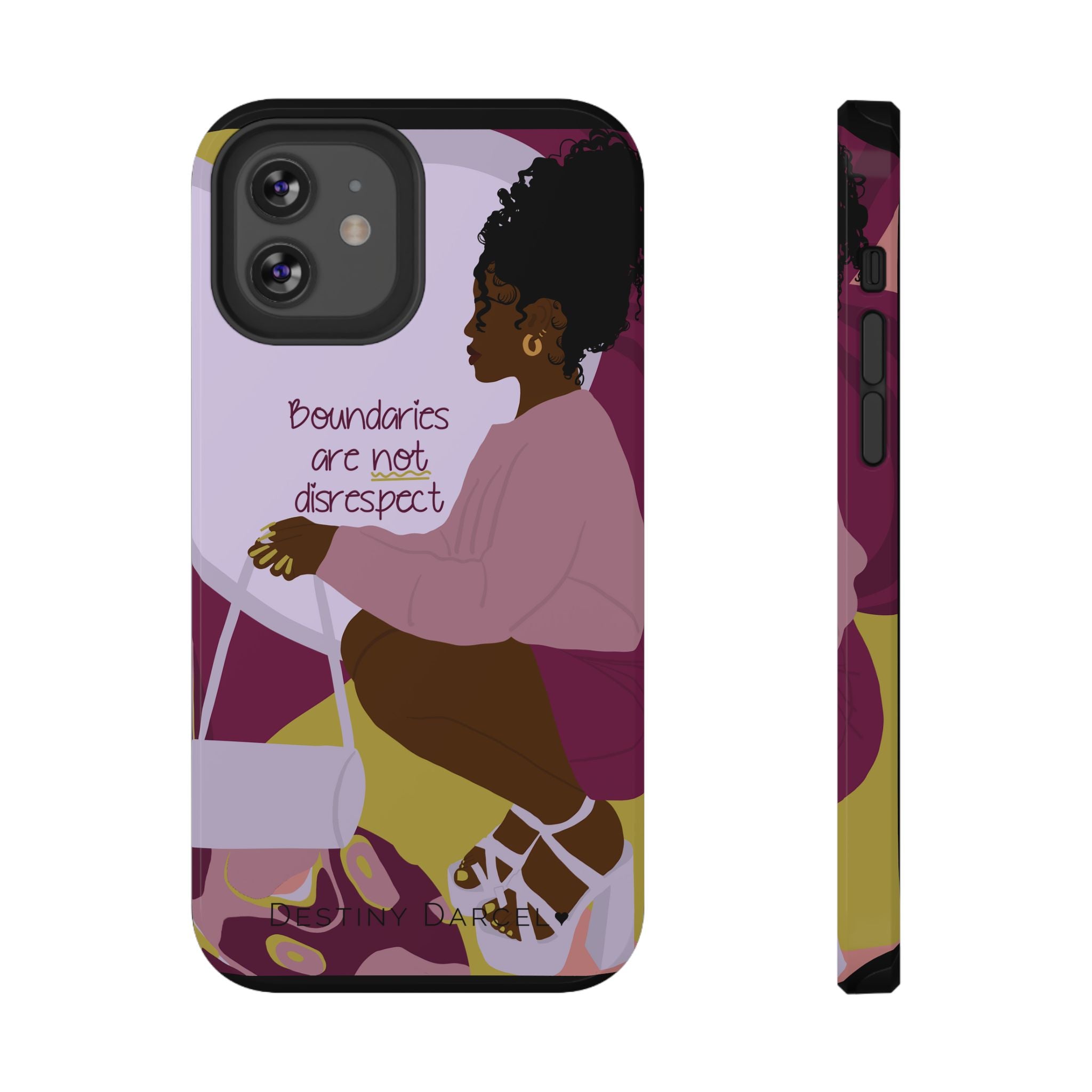 Boundaries are not disrespect Phone Case