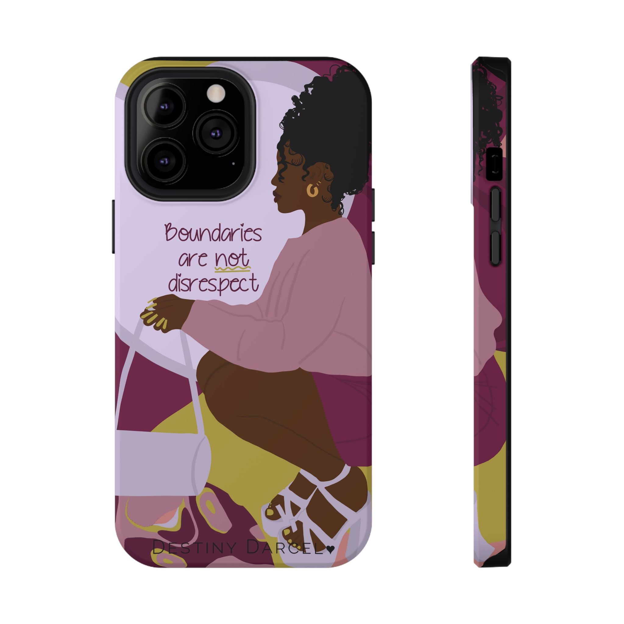 Boundaries are not disrespect Phone Case