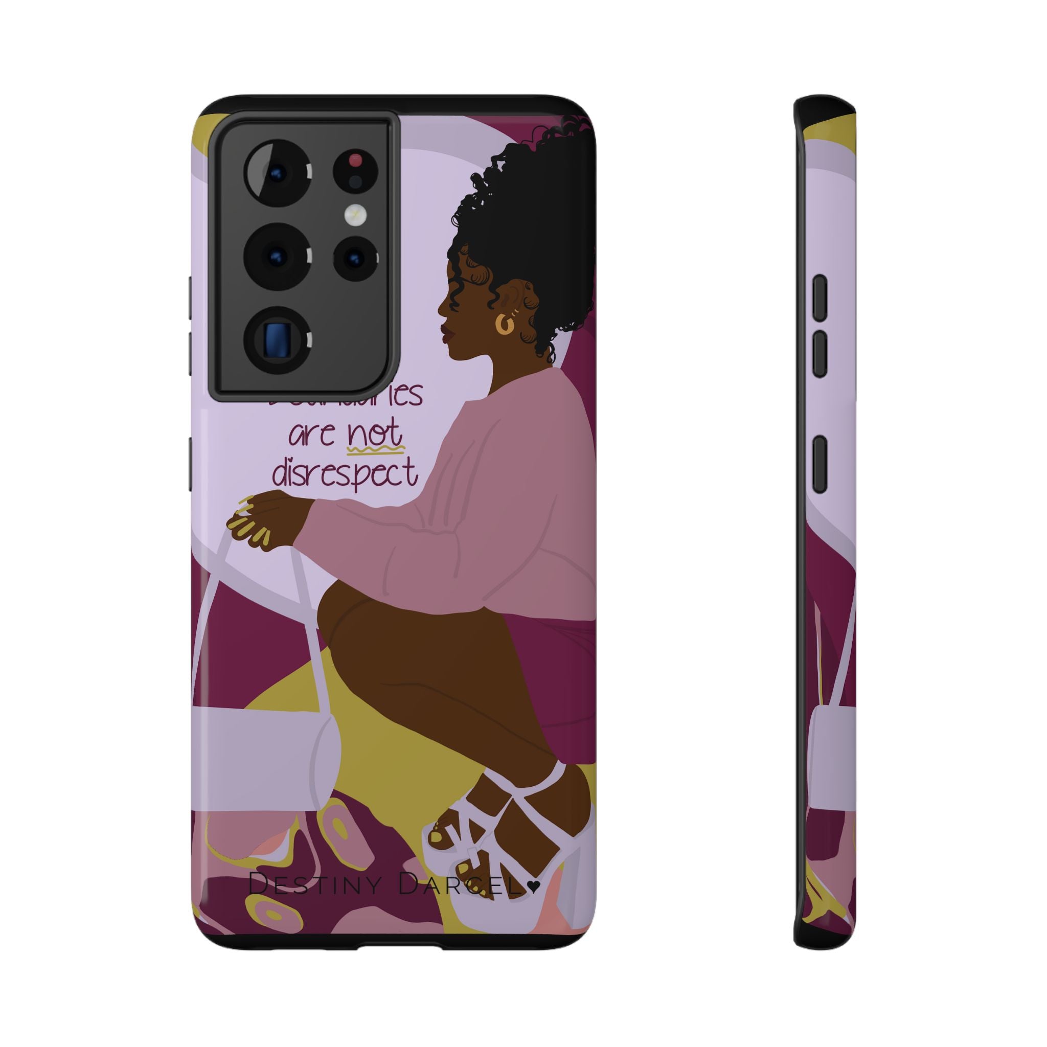 Boundaries are not disrespect Phone Case