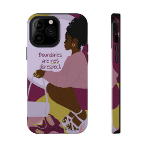 Boundaries are not disrespect Phone Case