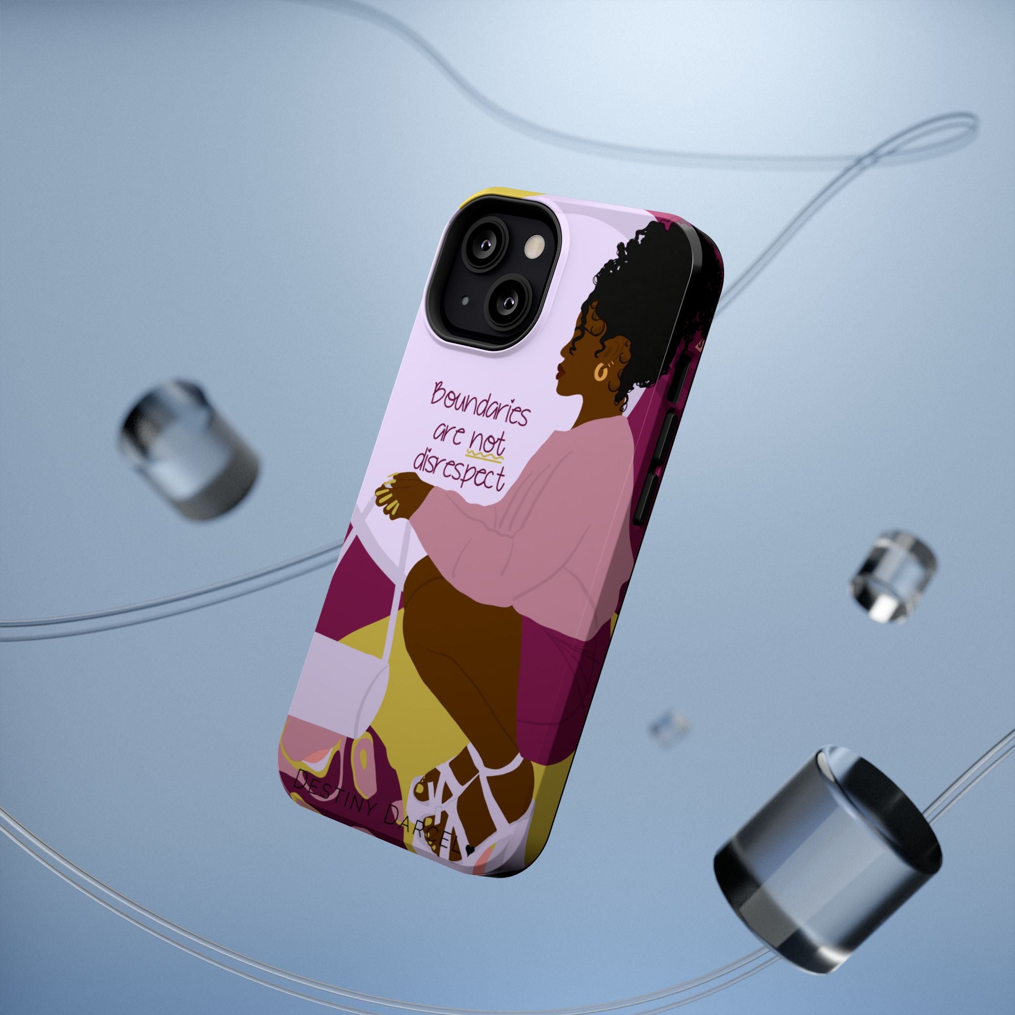 Boundaries are not disrespect Phone Case