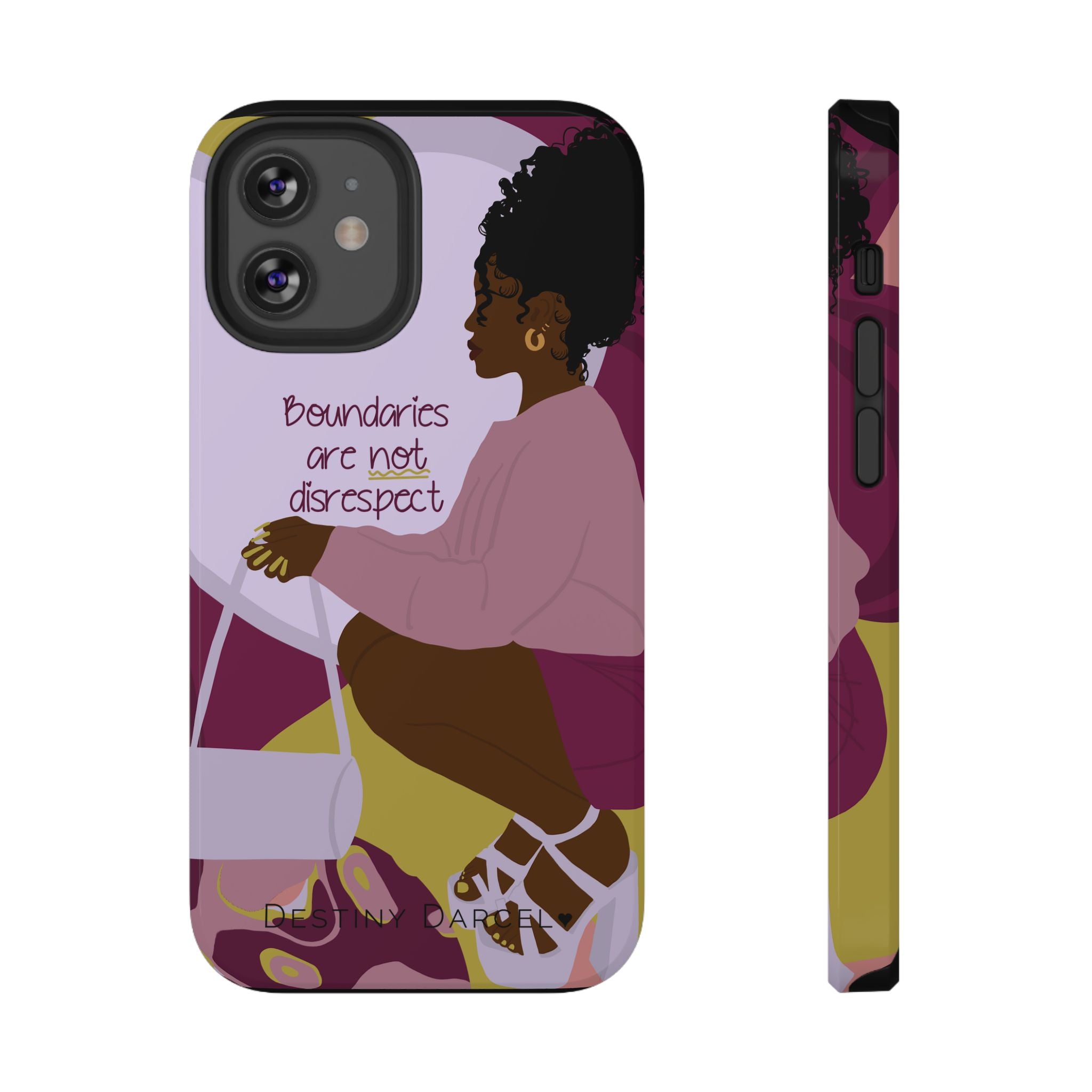 Boundaries are not disrespect Phone Case