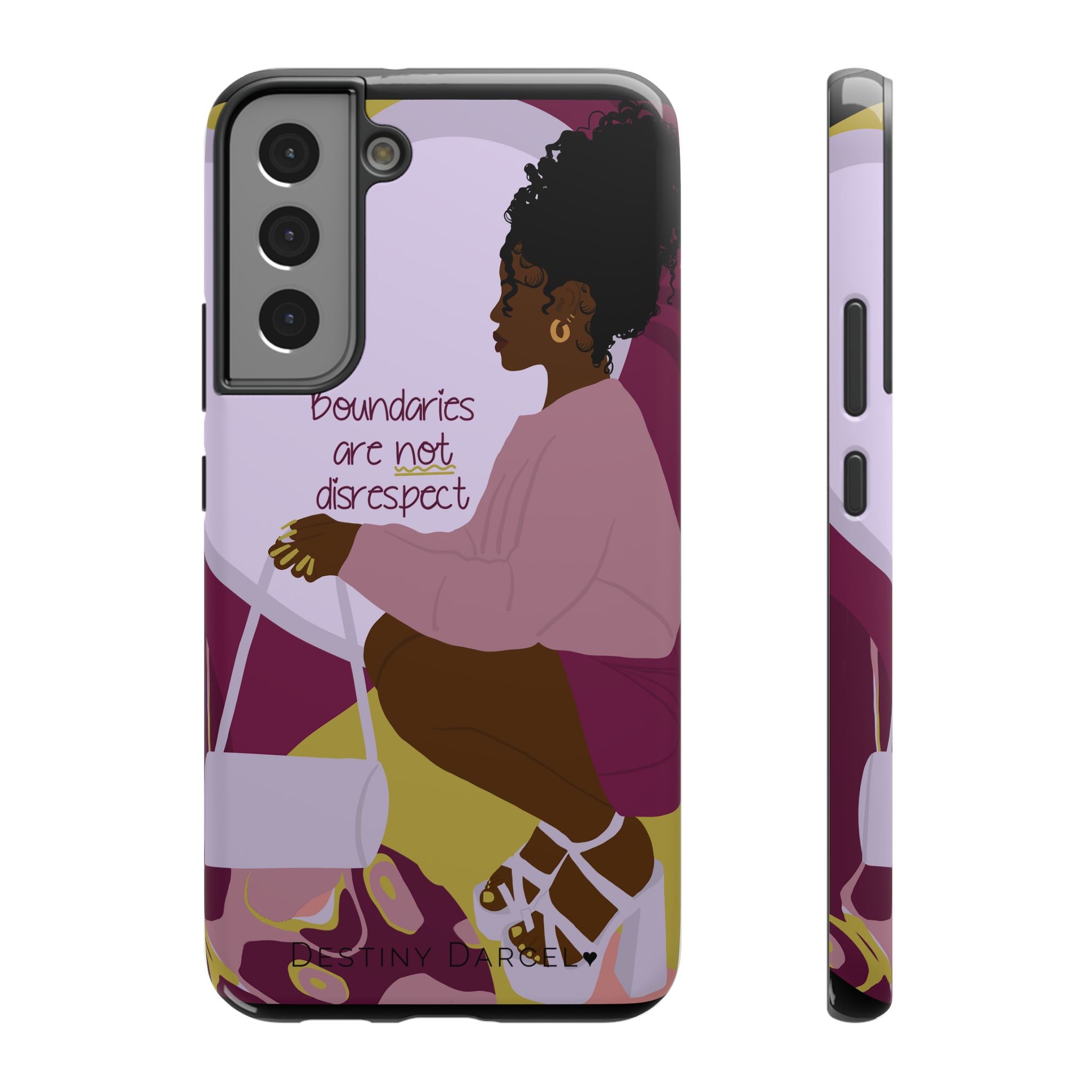 Boundaries are not disrespect Phone Case