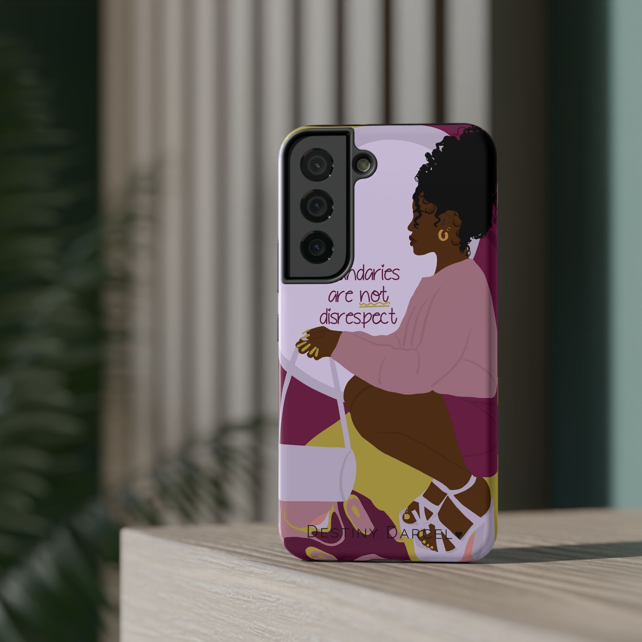 Boundaries are not disrespect Phone Case