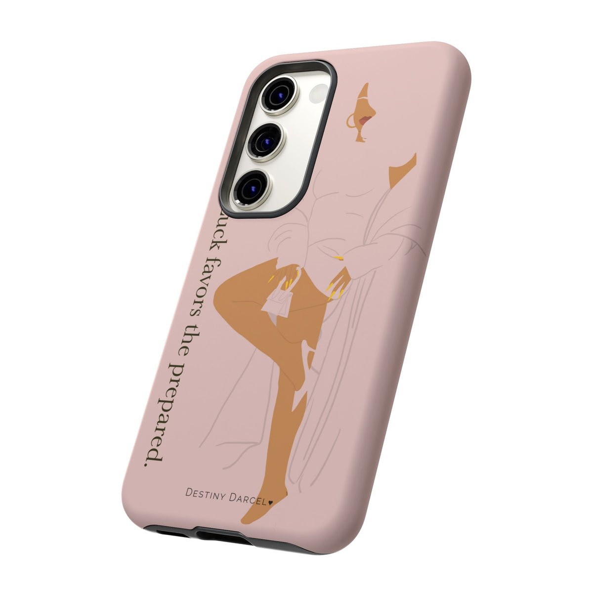 Luck Favors The Prepared Phone Case